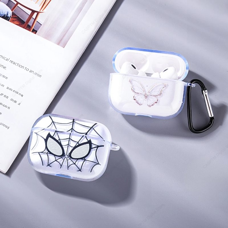 Étui de protection AirPods Spider Man avec crochet – Image 3