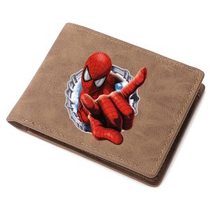 Porte de Monnaie Spider Man Marron Porte Cartes