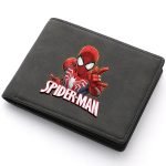 Porte de Monnaie Spider Man Gris Noir Pour Enfant