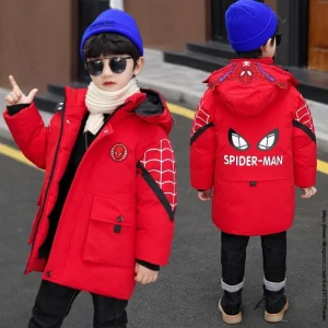 SpiderMan Boys Jacket Rouge