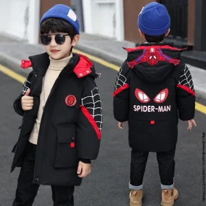SpiderMan Boys Jacket noir