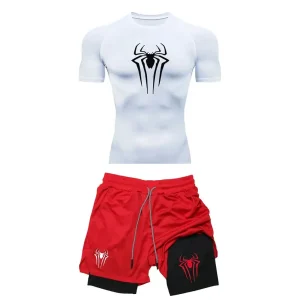 Men's Workout Spider Printed Gym 2