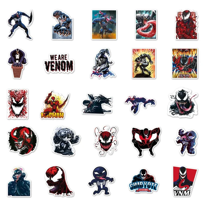 Collection d'Autocollants - Venom Formes 50PCS – Image 6