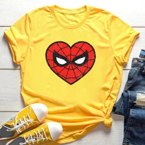 T SHIRT spider man femme 4