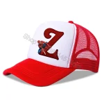 Marvel Spiderman Baseball Caps Letters Z
