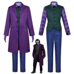 Costume Joker Cosplay Film Batman 6 Pcs