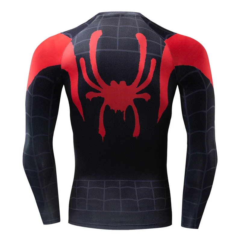 T-shirt de Compression Miles Morales - Spiderman avec manches – Image 3