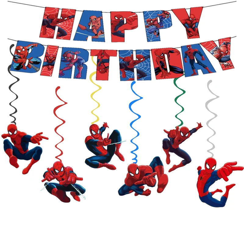 Accessoires d'Anniversaire - Happy Birthday Murale Spider Man – Image 4