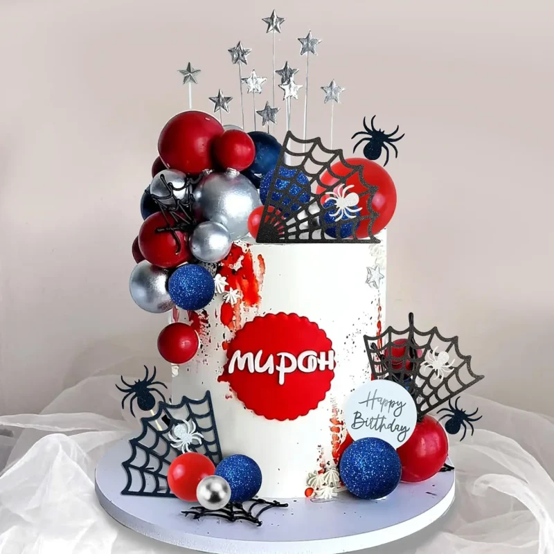 Spider Cake Topper Spider Web Cake Decorations
