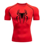 T-Shirt Gym Running spider man rouge